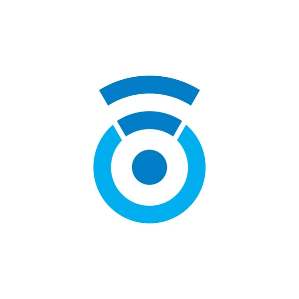 Vecteur Signal Abstrait Logo Technologie — Image vectorielle