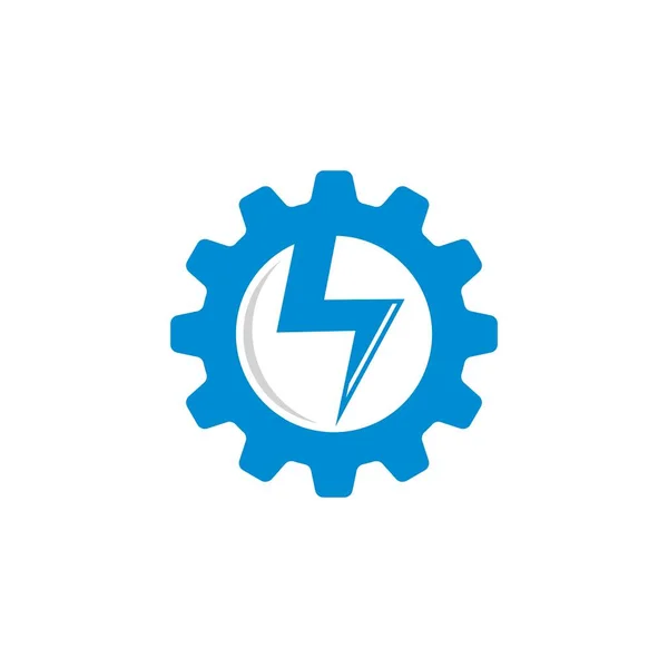 Abstract Electricity Vector Technology Logo — Stockvector