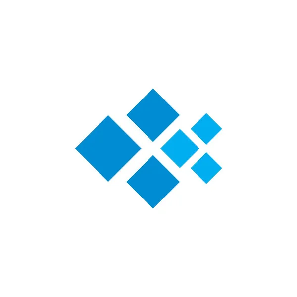 Square Tech Vector Technology Logo — Vettoriale Stock