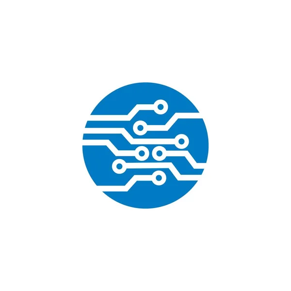 Abstract Digital Vector Technology Logo — Stockvektor