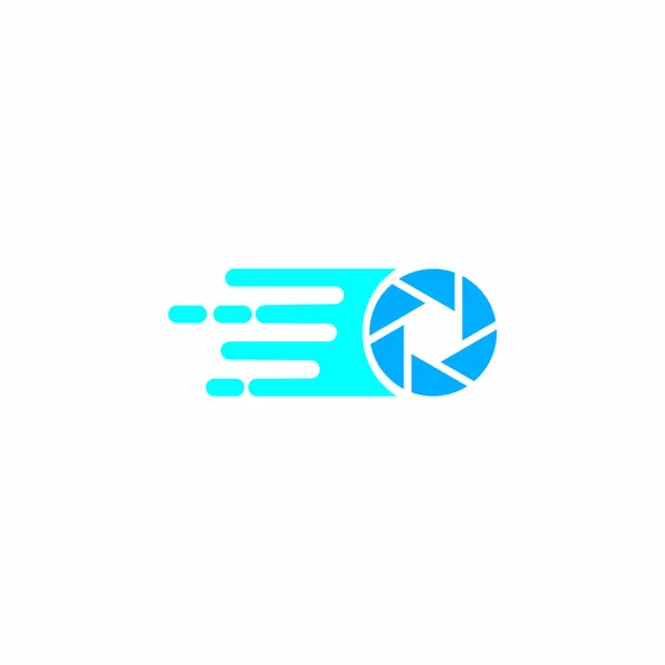 Shutter Tech Vector Technology Logo — стоковый вектор