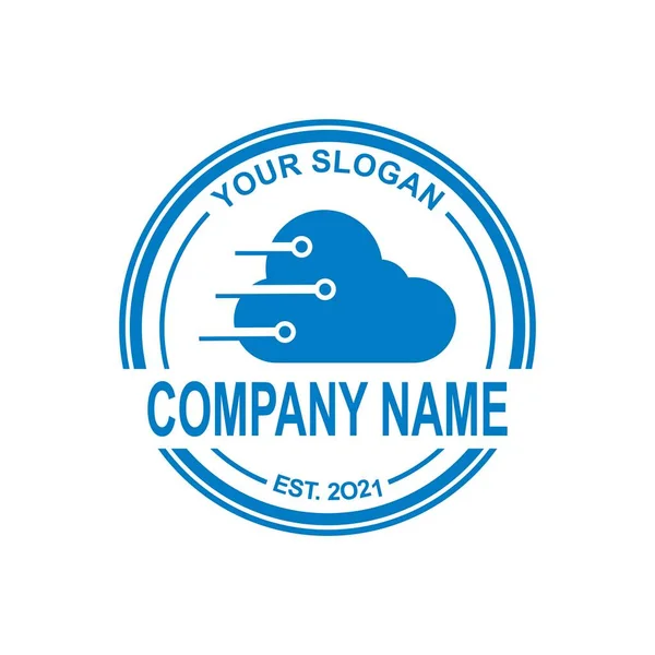 Cloud Logo Technology Logo — Image vectorielle