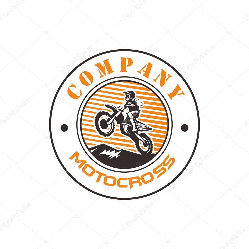 MOTOCROSS LOGO , MOTORBIKE LOGO VECTOR