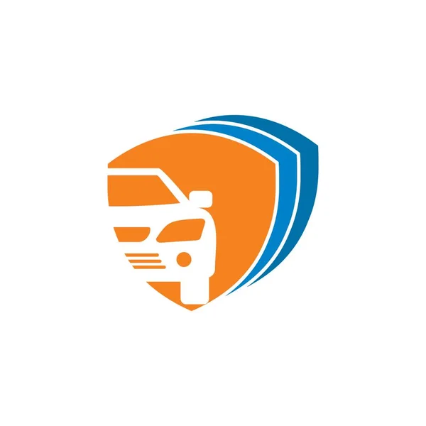 Shield Car Logo Automotive Safety Logo — Wektor stockowy