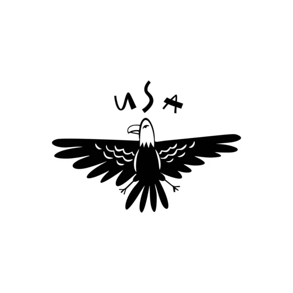 Векторный Нарисованный Вручную Символ Соединенных Штатов Америки Туристическая Иллюстрация Знаков — стоковый вектор