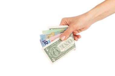 Dünyanın her yerinden farklı paralar, izole edilmiş.