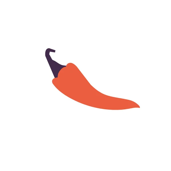 Illustration vectorielle du jalapeno mexicain rouge, piment fort isolé sur fond blanc. — Image vectorielle