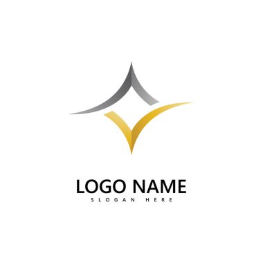 yıldız logo simgesi vektör şablonu tasarımı
