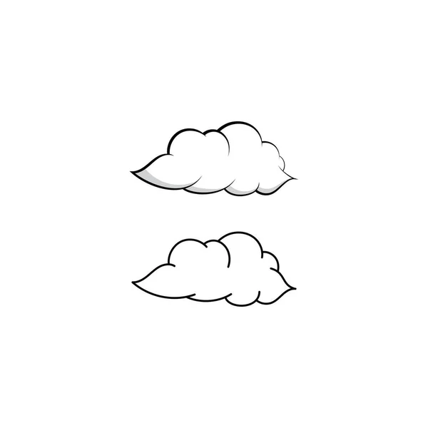 Design Modelo Vetor Ícone Logotipo Nuvem Abstrato — Vetor de Stock