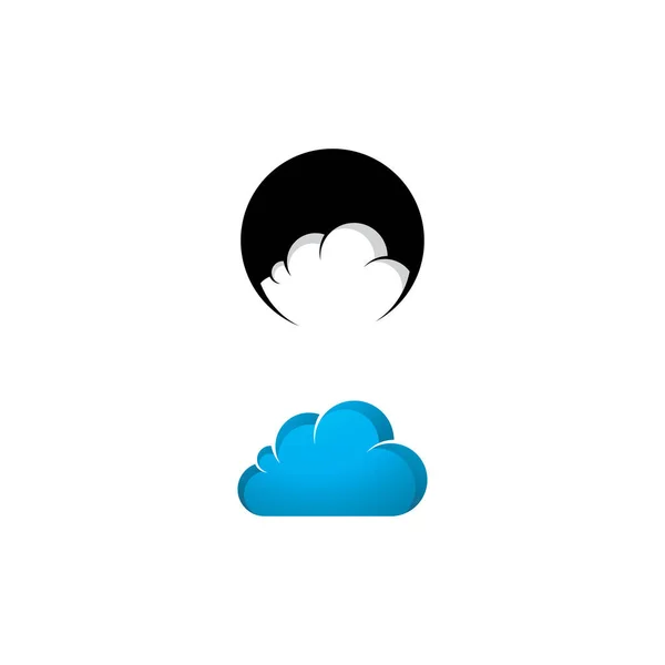 Design Modelo Vetor Ícone Logotipo Nuvem Abstrato — Vetor de Stock