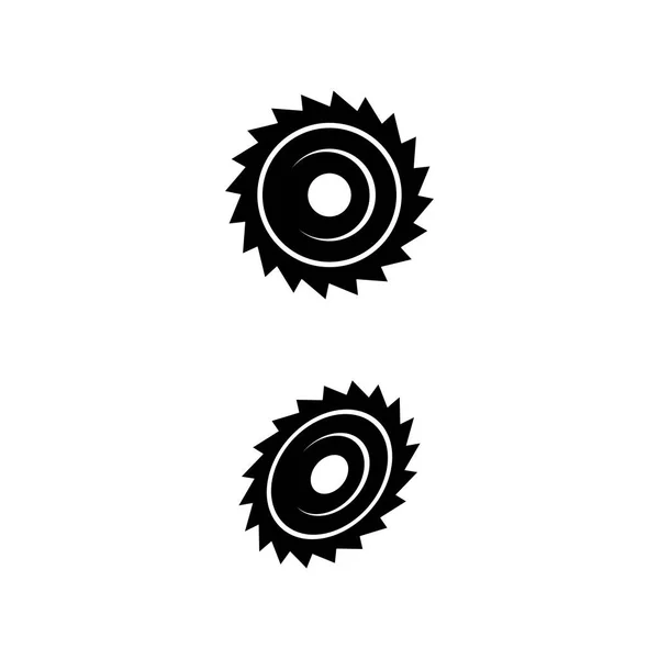 Sawmill Logo Icon Illustration Vector Design — Stock Vector