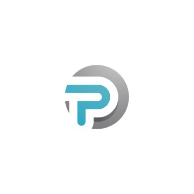 P harfleri iş logosu, simge ve semboller şablon tasarımı