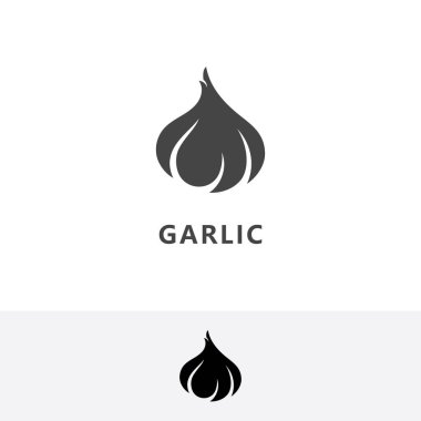 Sarımsak logo vektör illüstrasyonu