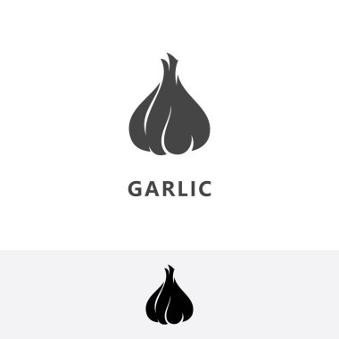 Sarımsak logo vektör illüstrasyonu