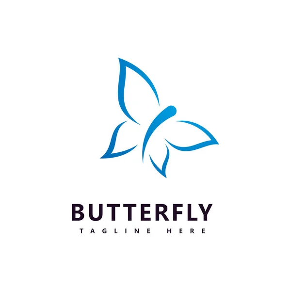 Modèle Vectoriel Symbole Logo Papillon Beauté — Image vectorielle