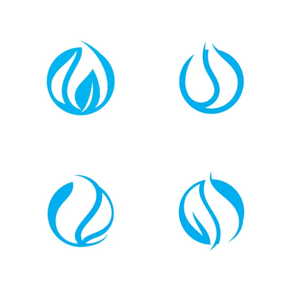 Blue Water Drop Logo Іконка Векторний Дизайн — стоковий вектор