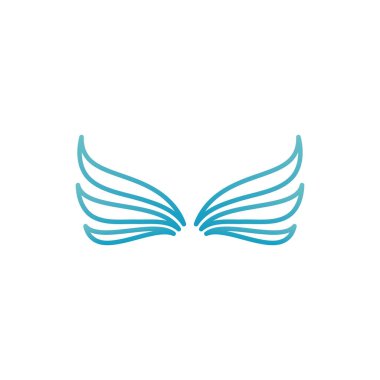 Falcon Kanat Vektörü Logo Şablonu