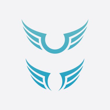 Falcon Kanat Vektörü Logo Şablonu