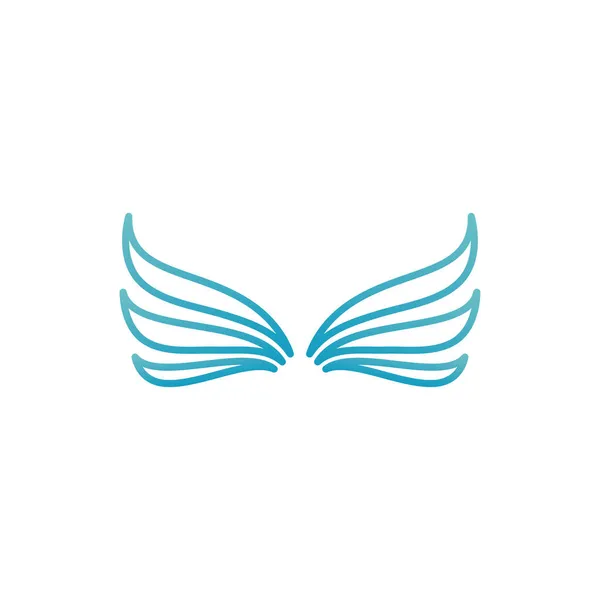 Falcon Wing Vector Logo Icon Template — Vetor de Stock