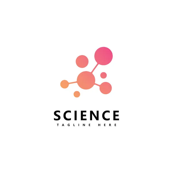 Szablon Ikony Logo Molekuły Dla Tożsamości Marki Naukowej — Wektor stockowy