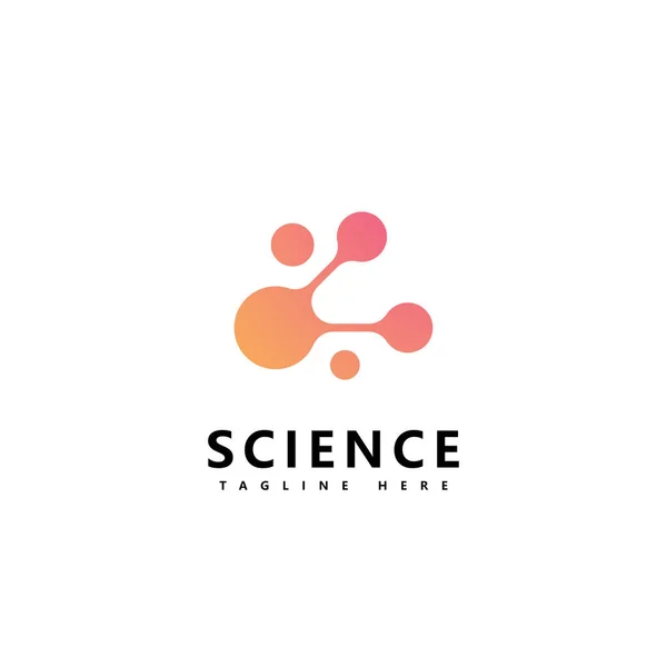 Szablon Ikony Logo Molekuły Dla Tożsamości Marki Naukowej — Wektor stockowy