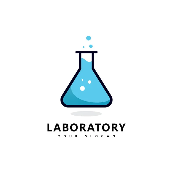 Logo Laboratorium Nauka Logo Laboratorium Ikona Wektor Projekt — Wektor stockowy