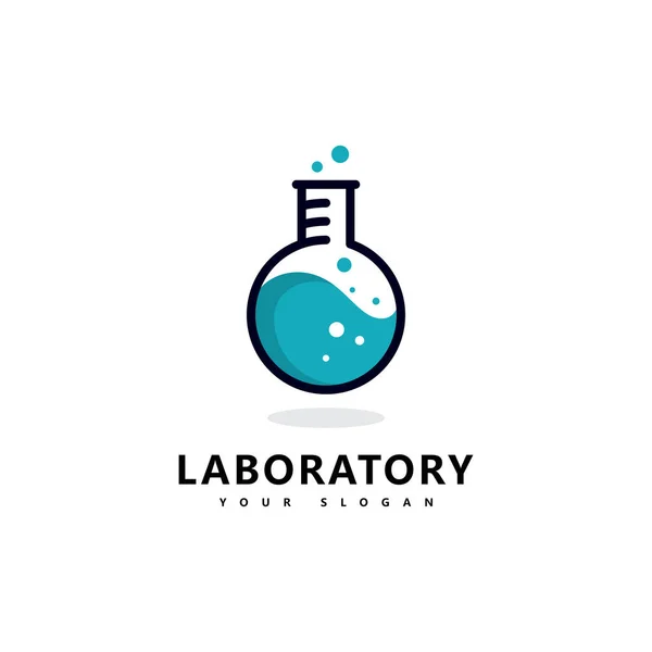 Ciência Logotipo Laboratório Projeto Vetor Ícone Logotipo Laboratório — Vetor de Stock