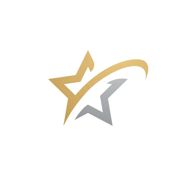 Ikony Logo Gwiazdy Szablon Wektor Ilustracja Projektu — Wektor stockowy