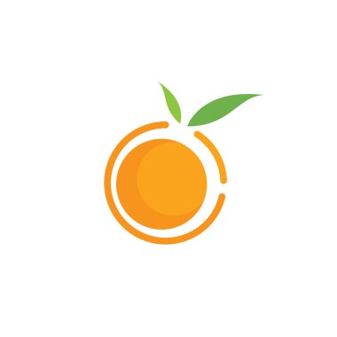 Turuncu logo Vektör illüstrasyonu