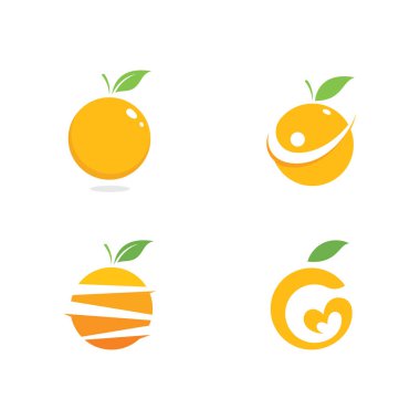 Turuncu logo Vektör illüstrasyonu