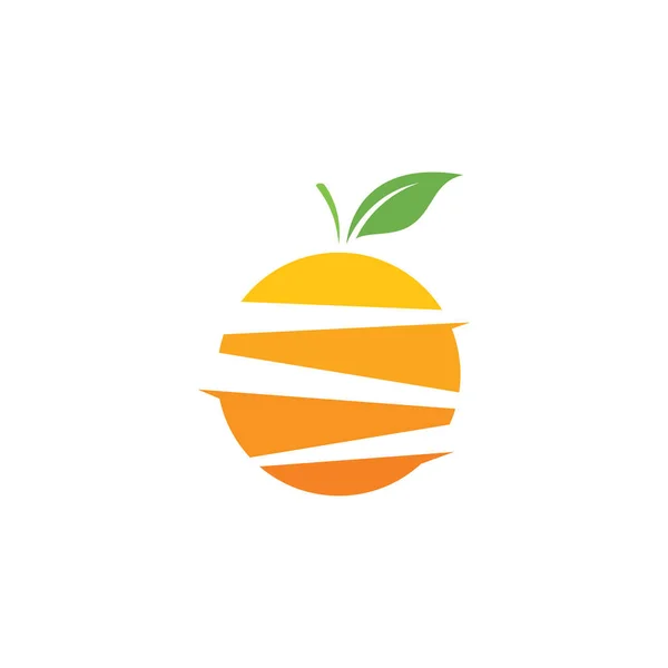 Orange Logotyp Ikon Vektor Illustration — Stock vektor