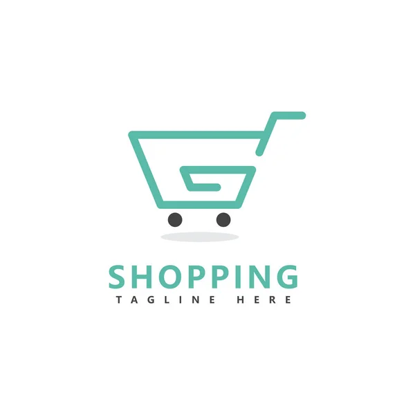 Cart Shop Logo Icon Design Shopping Cart Illustration Vector Template — Stock Vector