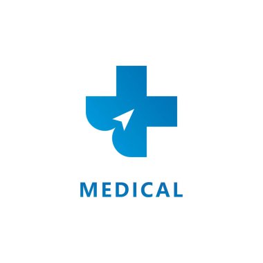 Beyaz arkaplanda izole edilmiş sağlık hizmeti logo vektör illüstrasyonu