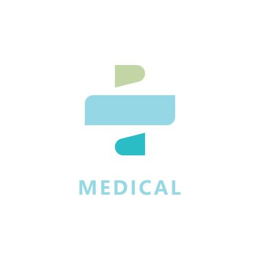 Beyaz arkaplanda izole edilmiş sağlık hizmeti logo vektör illüstrasyonu
