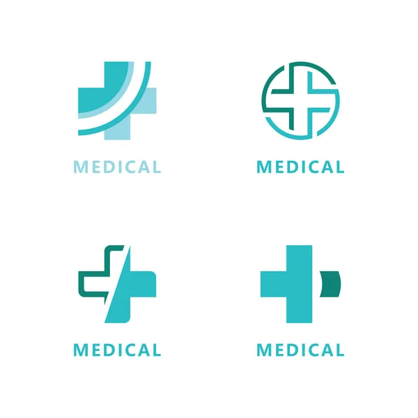Векторная Иллюстрация Логотипа Здравоохранения Изолирована Белом Фоне — стоковый вектор