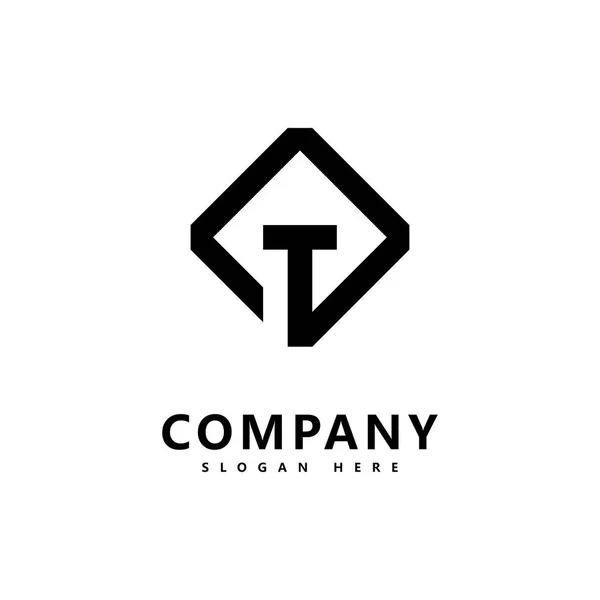 Letra Logotipo Diseño Icono Negocio — Vector de stock