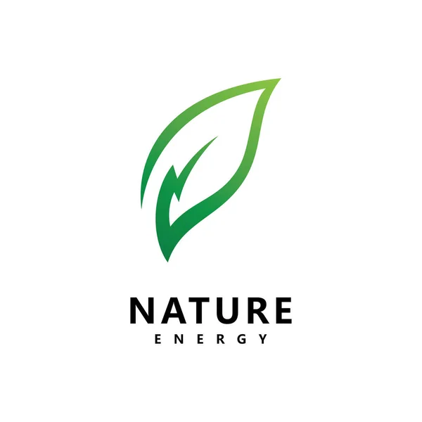 Szablon Wektora Logo Energii Ekologicznej — Wektor stockowy