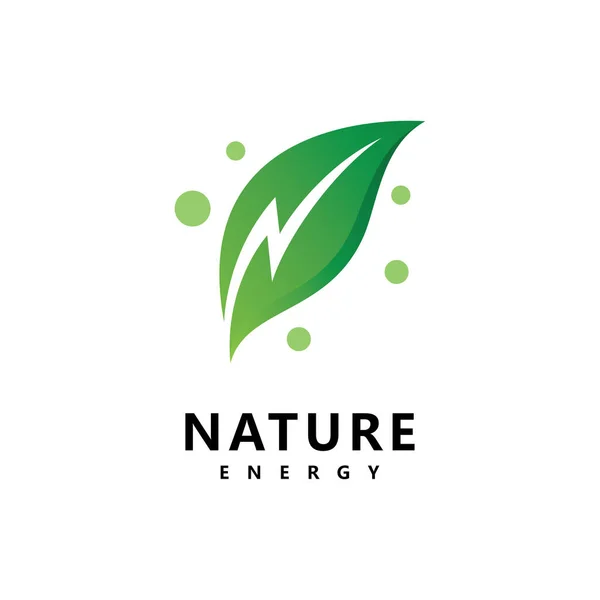 Modello Vettoriale Logo Energetico Ecol — Vettoriale Stock