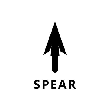 Mızrak logo vektör tasarım şablonu 