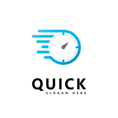 Hızlı Zaman logo vektör şablonu