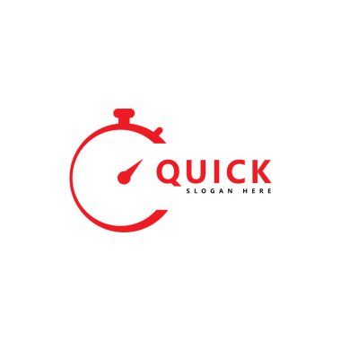Hızlı Zaman logo vektör şablonu
