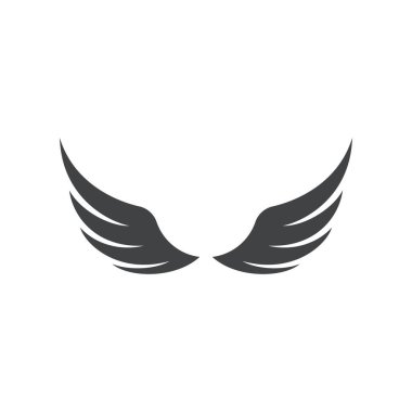 Kanat logosu vektör illüstrasyonu