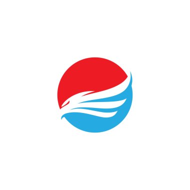 Kanat logosu vektör illüstrasyonu