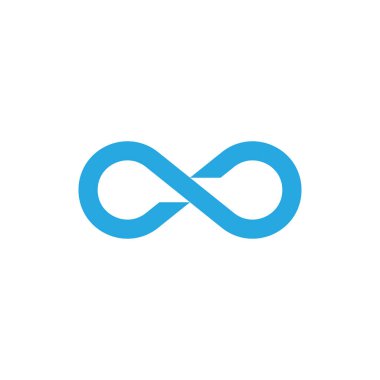 Sonsuzluk logo vektör şablonu