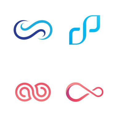 Sonsuzluk logo vektör şablonu