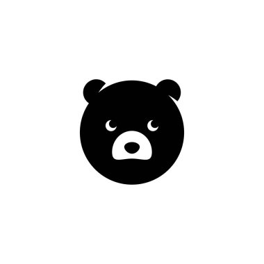 Kutup ayısı vektör logo illüstrasyonu