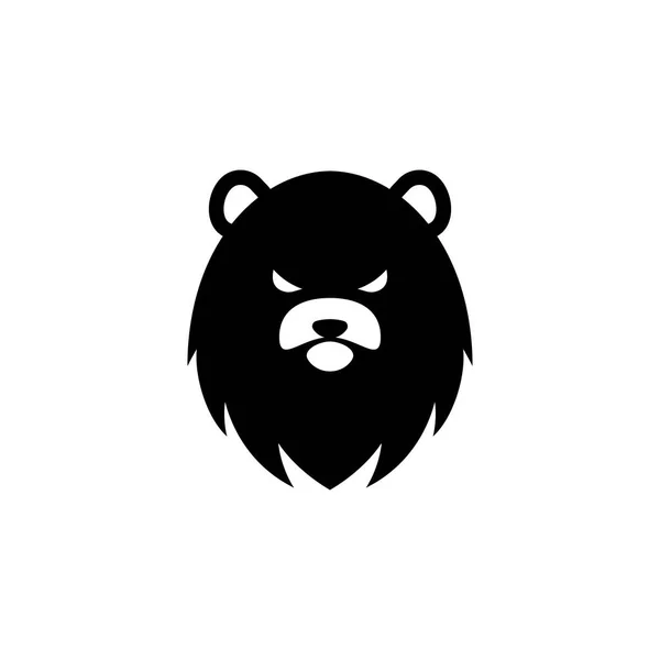 Oso Polar Vector Logotipo Icono Ilustración — Vector de stock