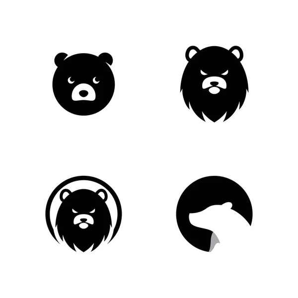 Ilustração Ícone Logotipo Vetor Urso Polar — Vetor de Stock