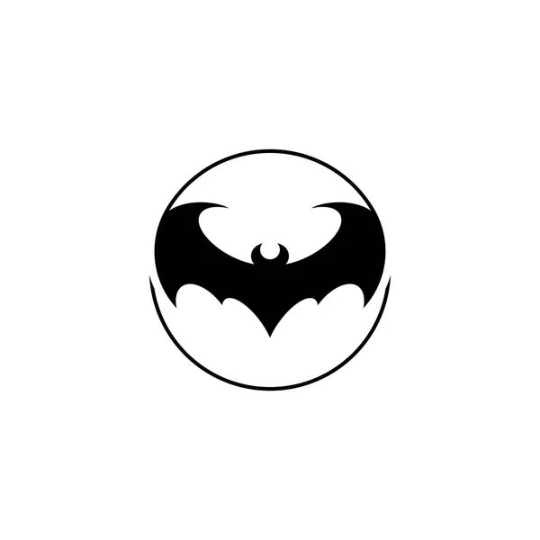 Bat Logo Mall Vektor Illustration — Stock vektor