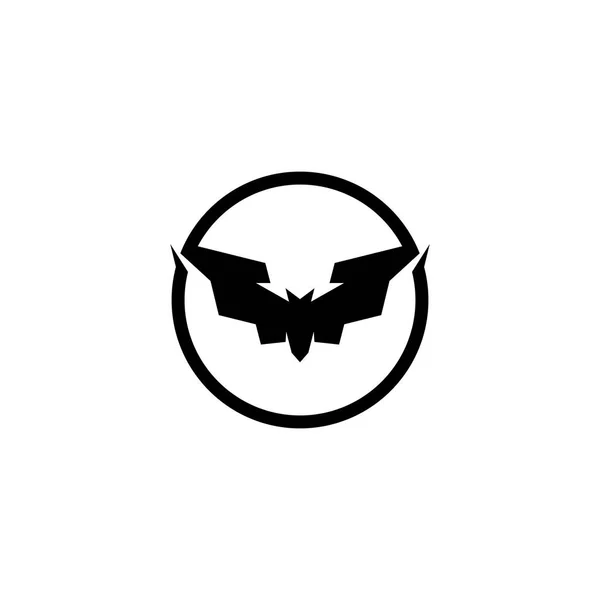 Morcego Logotipo Modelo Vetor Ilustração — Vetor de Stock